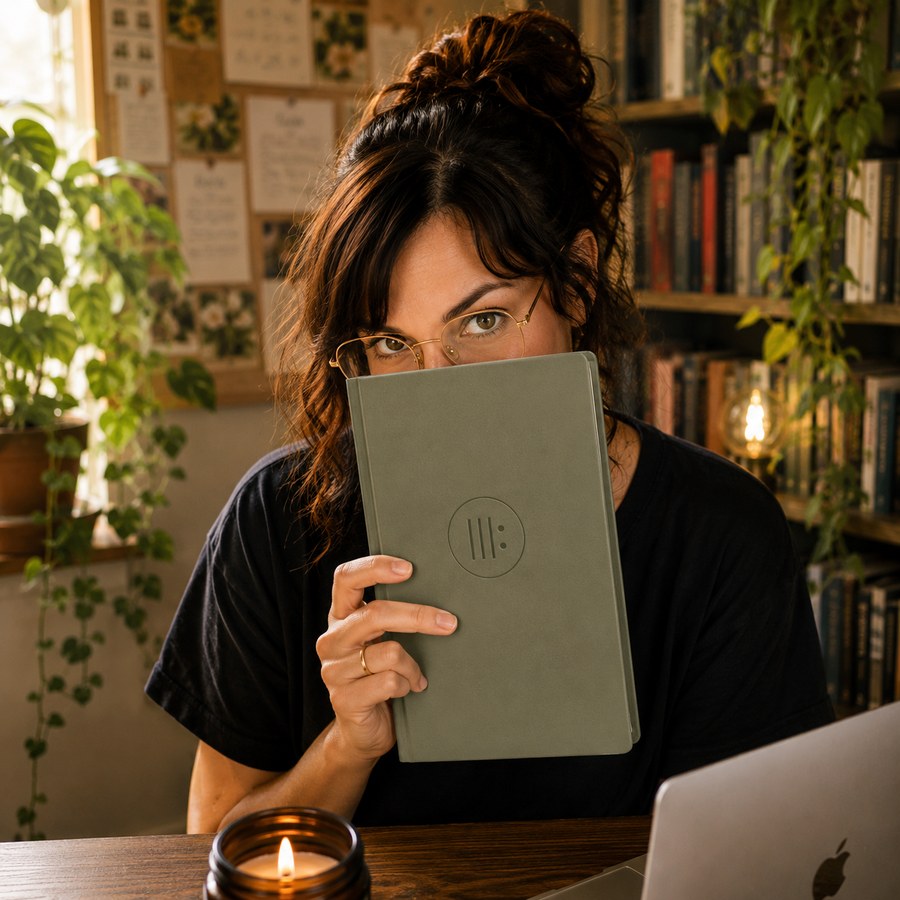 Portrait de Coralie avec un livre Lofee